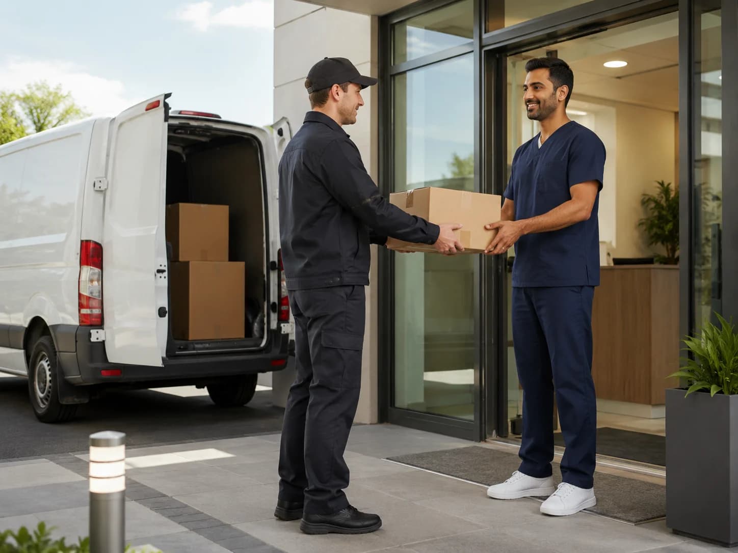 Courier support for non-hazardous healthcare supplies